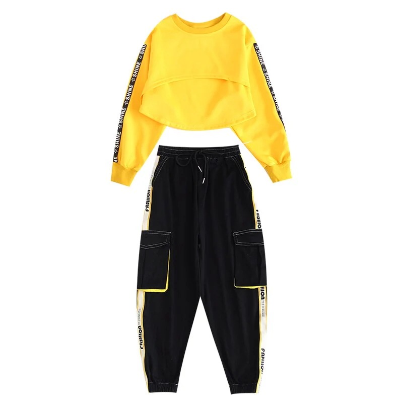 110-170 子供服 女の子 パーカー カーゴパンツ タンクトップ セット ダンス ヒップホップ