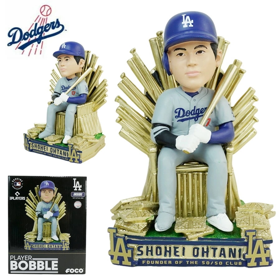 大谷翔平 ボブルヘッド シリアルナンバー入り 50/50 スローン ボブルヘッド フィギュア 8INCH 世界限定550個MLB 5050クラブ THRONE BOBBLEB