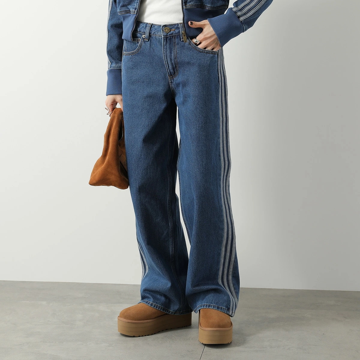 adidas Originals アディダスオリジナルス ジーンズ FIREBIRD TRACK PANT DENIM KD2935 レディース デニムパンツ セットアップ可能 MEDVIN