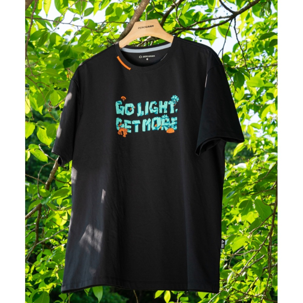 ゼログラム [ゼログラム×サン] ゴーライトゲットモアグラフィックTシャツ