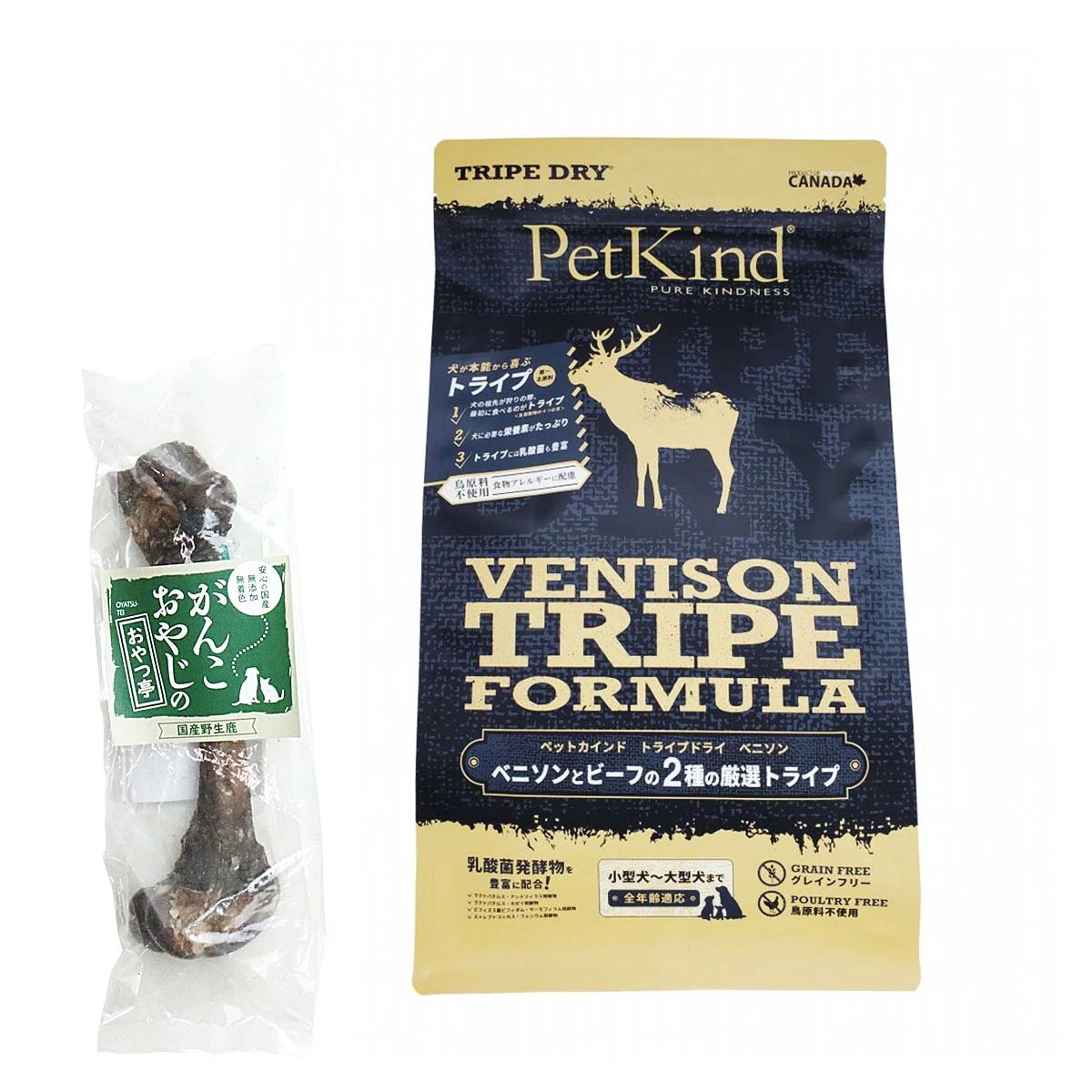 トライプドライ ベニソントライプフォーミュラ 2.72kg【国産鹿レッグボーン 1本Mサイズ付き】 ドッグフード