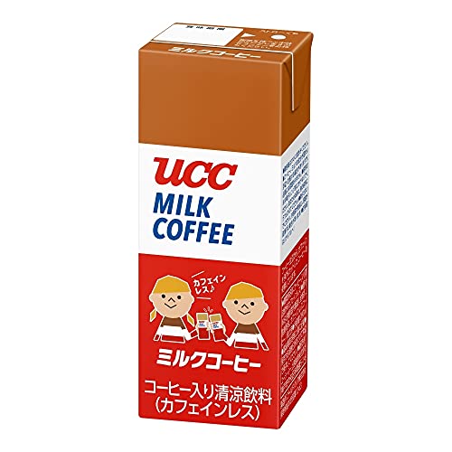 UCC ミルクコーヒー 紙パック 200ml×24本【カフェインレス】【デカフェ】【ノンカフェイン】