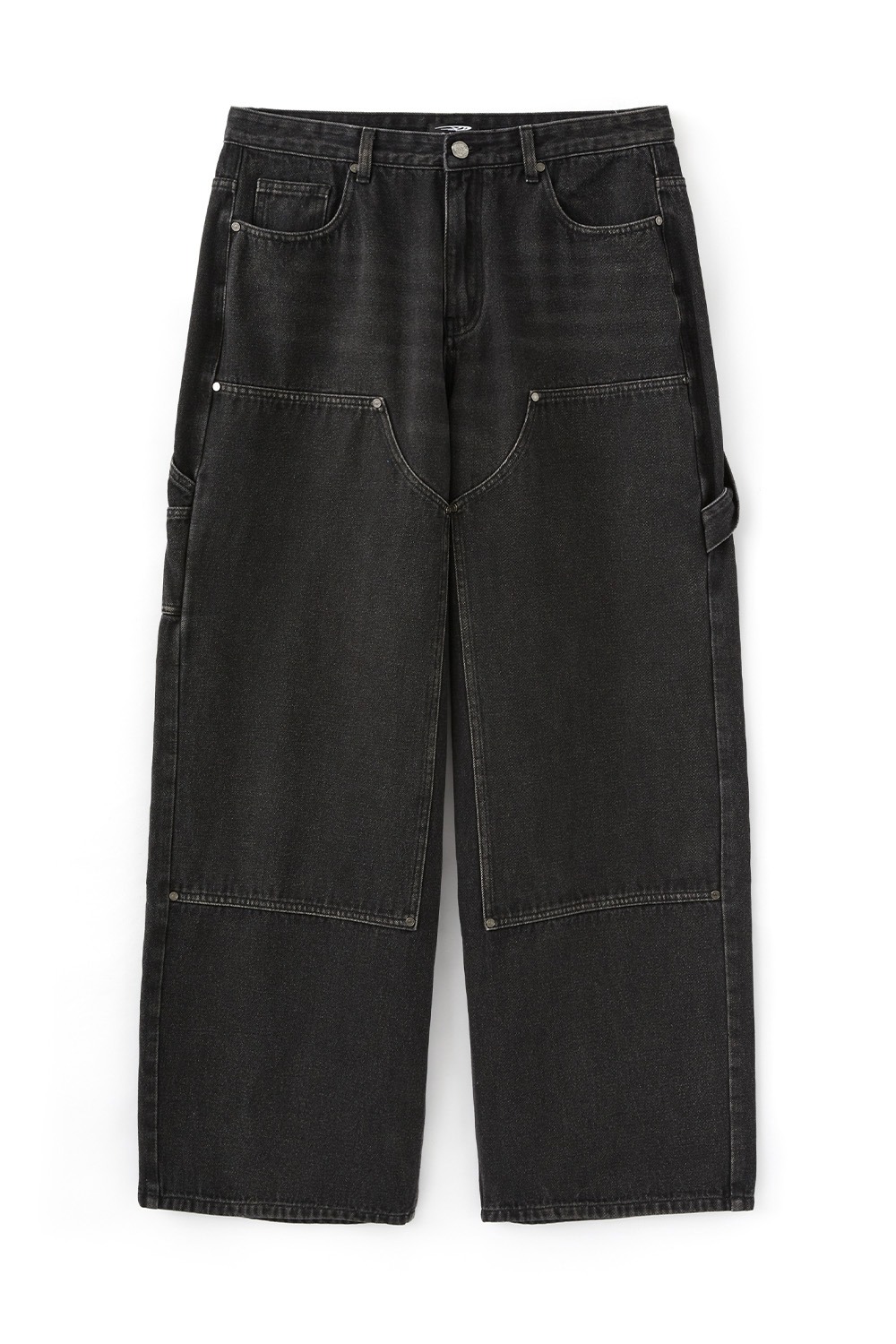 【DNSR】 BRUSH CARPENTER DENIM PANTS : BLACK