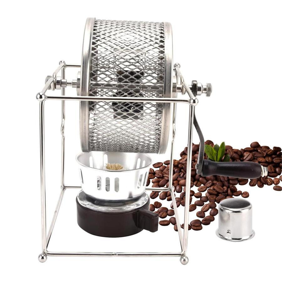 手動コーヒー豆焙煎機 コーヒーロースター ステンレス鋼 コーヒー焙煎機 焙煎器 家庭用 ハンド豆焙煎機 Diy 小型 珈琲焙煎機 ローラー 焙煎機 6,799円