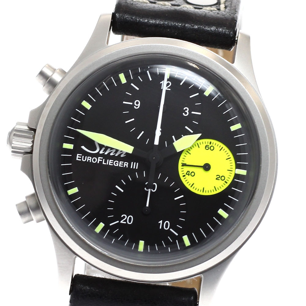 ジン Sinn 356 356.EUROFLIEGER クロノグラフ 日本限定100本 自動巻き メンズ 保証書付き_938915【中古】