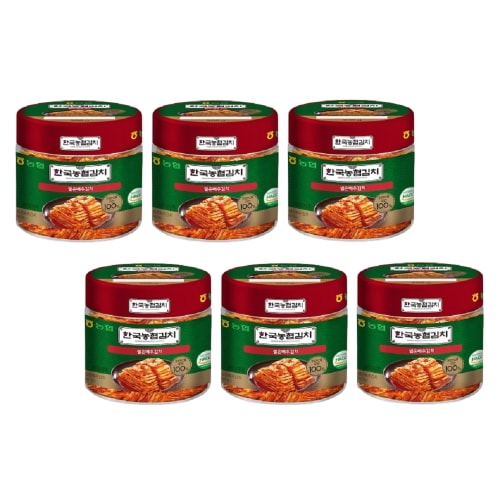 農協食品韓国農協キムチ干しキャベツキムチ300g 勇気 ×6通おいしい手軽なおかずチゲ料理本飯跡キャンプ