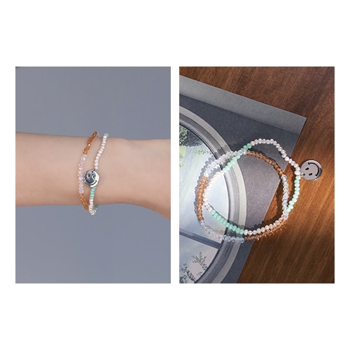 [STRAYKIDS スンミン 着用]ヘイズマイルブレスレット/韓国ジュエリー 韓国ファッションスタイル 韓国人気アクセサリー