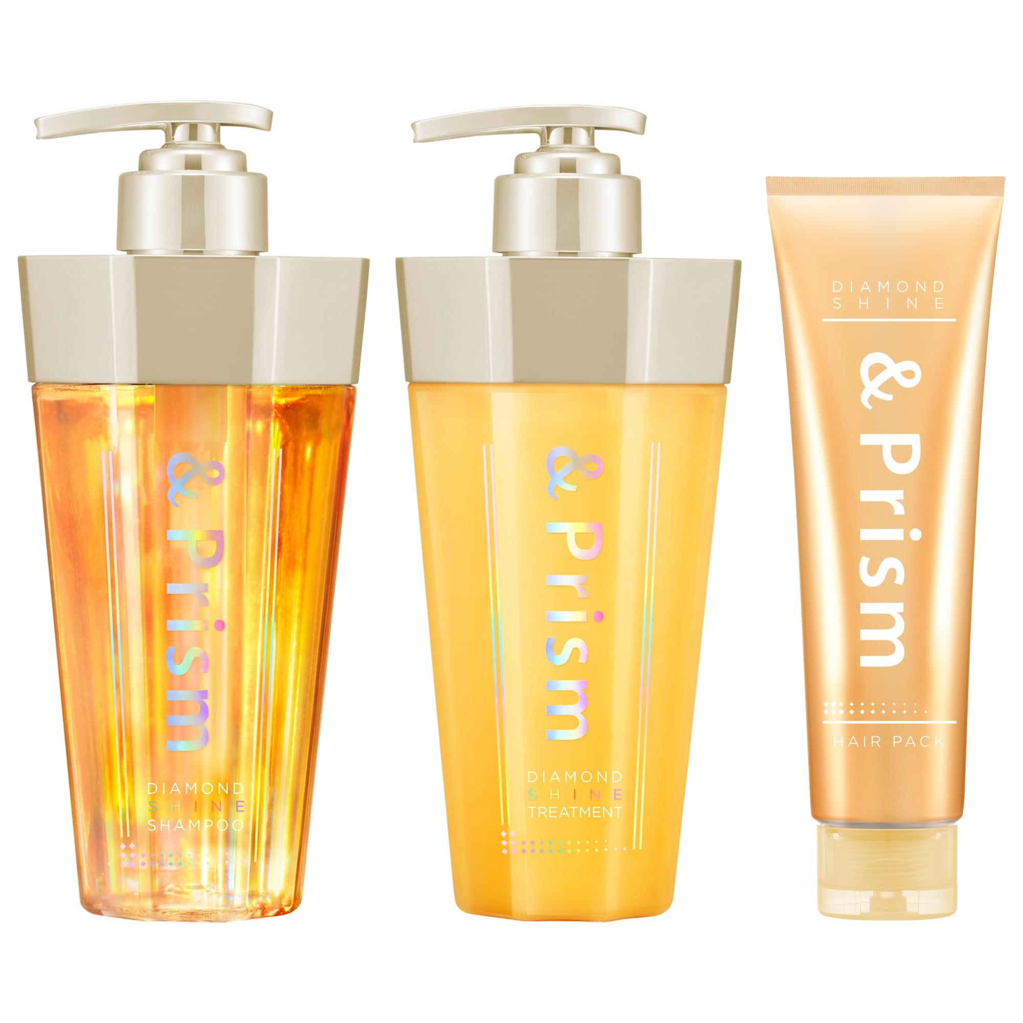 &Prism [ アンドプリズム ] ダイヤモンドシャイン ヘアパック 3点セット [ シャンプー/トリートメント/ヘアパック ]