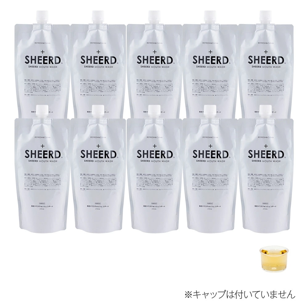 大衛 マウスウォッシュ SHEERD シアード270ｍL 10個セット / パラベンフリー