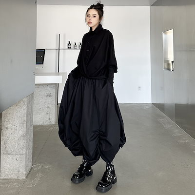 2025新作 おしゃれ カジュアル 気質 スカート ゆったり 百掛け プリーツスカート ロングスカ 4,994円