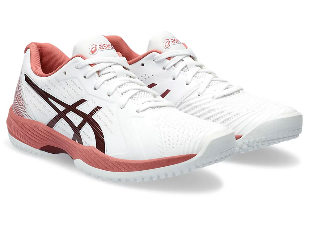 アシックス 1042A199-106-22.5 レディース テニスシューズ SOLUTION SWIFT FF OC(オムニ・クレー)(White/Antique Red・サイズ：22.5cm) 1