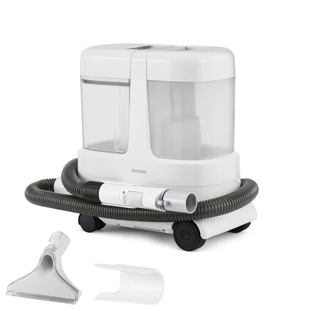 【2024年モデル】 アイリスオーヤマ リンサークリーナー 大容量 ＆ 強力吸引モデル 強力吸引 15000Pa 自動ポンプ式 RNSP-P1600 ホワイト