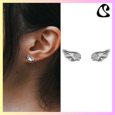 COYSEIO WING EARRING SILVER ピアス COYSEIO】24FW 03 WING EARRING SILVER (COYSEIO/ピアス