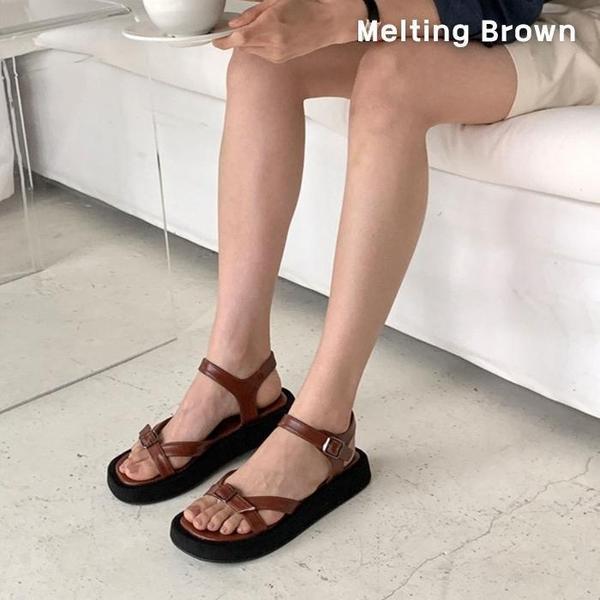 女性 デイリー ストラップ ノンスリップ サンダル 3色
