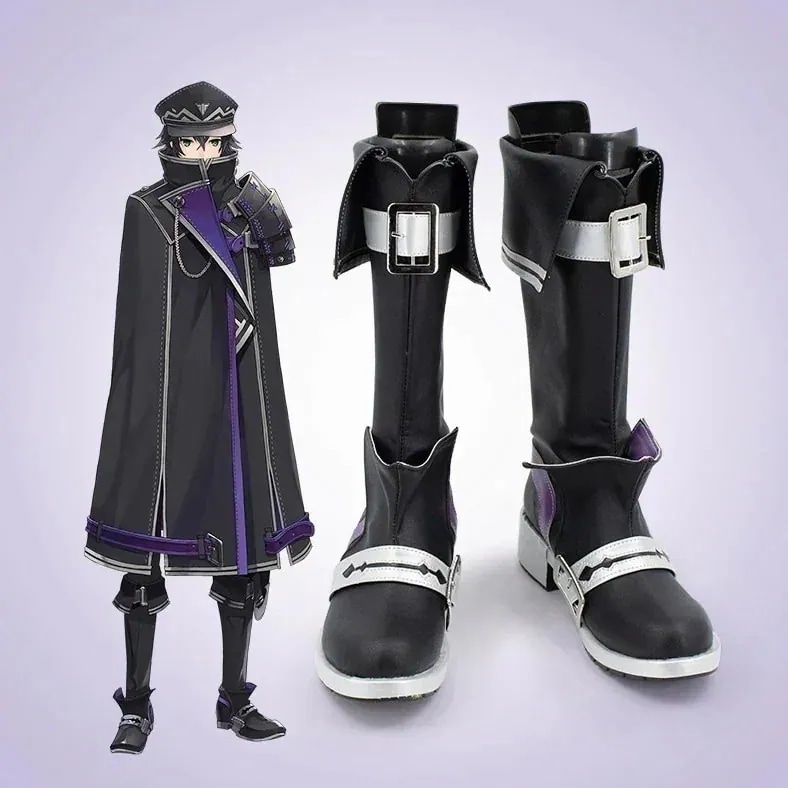 メガ割水心子正秀 刀剣乱舞 コスプレ靴 ブーツ