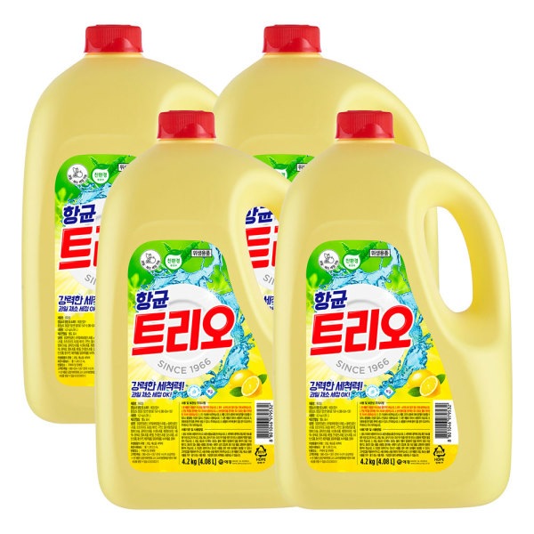 抗菌 トリオ 台所洗剤 4.2kg 4個入り (box) 5,319円