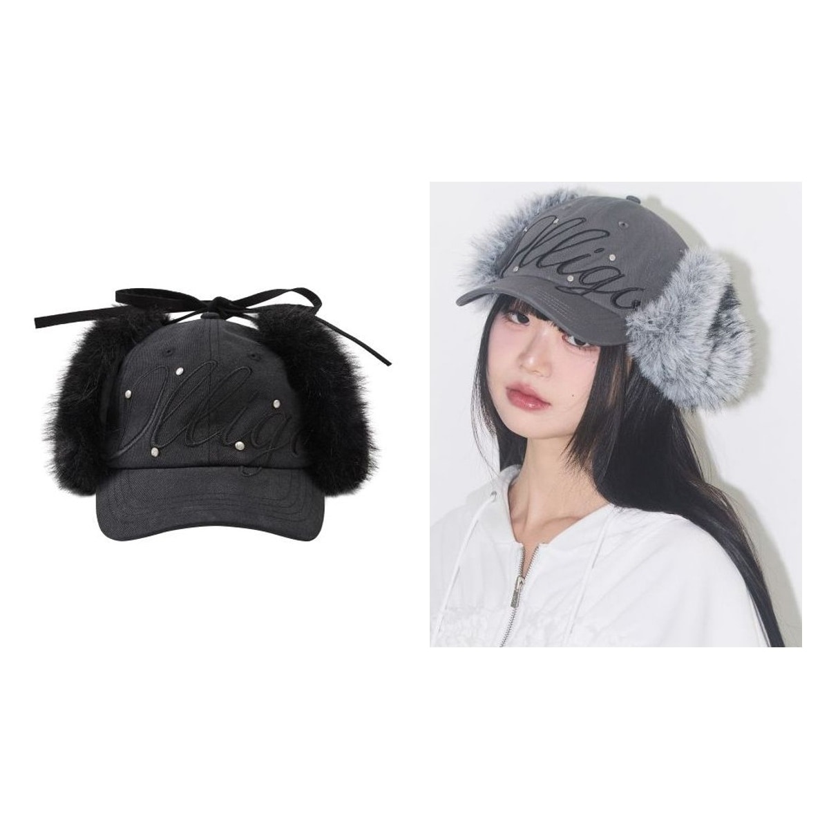 【ILLIGO】 Fluffy Earflap Cap 2色 正規品