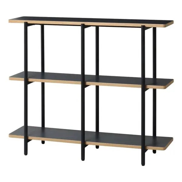 ラック 棚 木目柄 ミッドセンチュリー 木製 おしゃれ 北欧モダン シンプル パーテーションラック ブラウン 省スペース