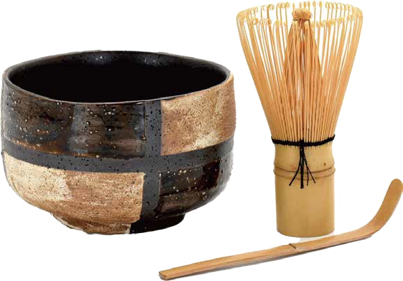 美濃焼 抹茶茶碗セット 市松 日本製