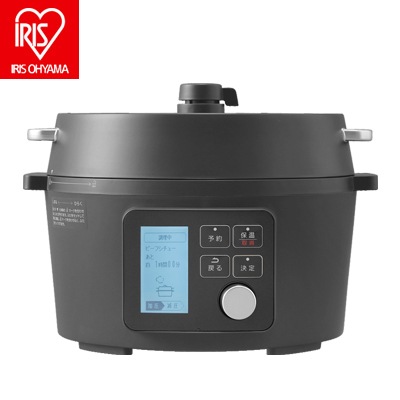 アイリスオーヤマ 電気圧力鍋 4.0L 自動メニュー80種 KPC-MA4-B ブラック