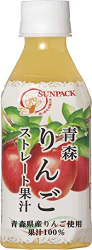ゴールドパック 青森りんご ストレート果汁 280ml 24本