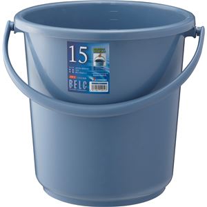 (20個セット) バケツ/ばけつ (ブルー 容量：15L) 本体のみ 蓋別売 リス ベルク (掃除用品 日用品 生活用品) 10,205円