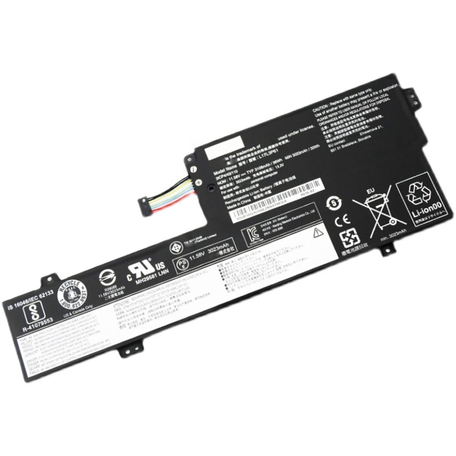 L17L3P61 電池・Lenovo/ThinkPadノートパソコン互換 36Wh/3108mAh K43-80 6-14IKB 6-14IKB07 V530S-14IKB L17M3P61 L17L