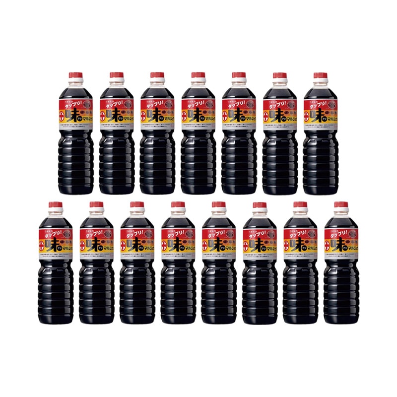 味マルジュウ 1000ml 15本セット 山形 国産醤油 だし醤油