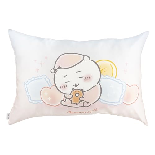(モリシタ) シルク100％ 枕カバー ちいかわ 約43x63cm ピンク 低摩擦 ヒアルロン酸加工 ピローケース 洗える 可愛い キャラクター プレゼント 432491