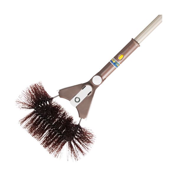 （まとめ）アズマ工業 クモの巣取りF シート3枚付 1本(×2セット)