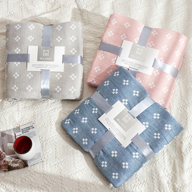 ガーゼケット　竹繊維ケット　肌掛　掛けふとん　3カラー展開　2サイズ　シングル/ダブル　ふわふわ　洗 5,140円