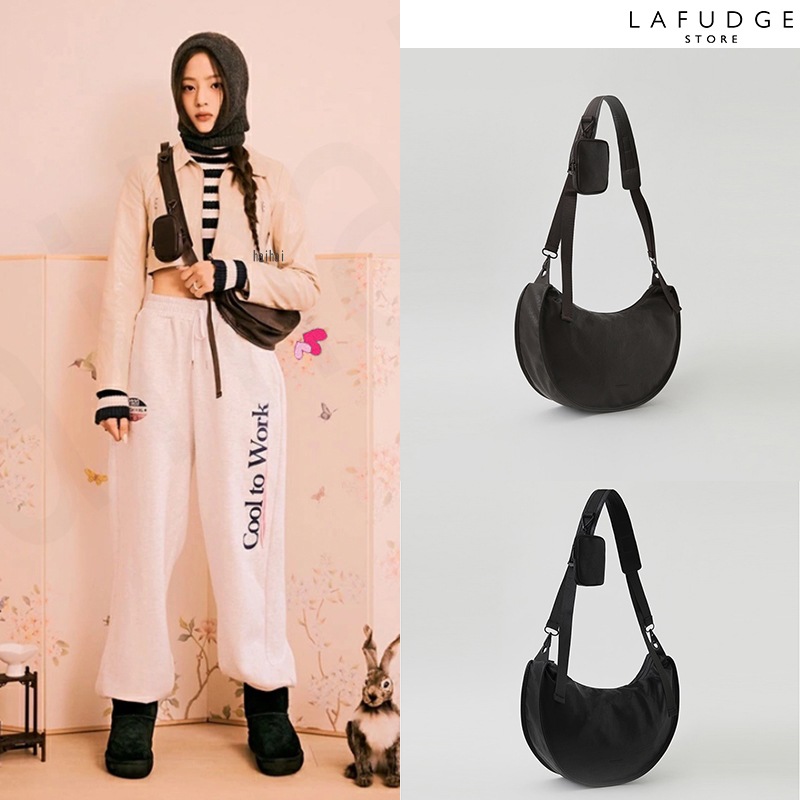 LAFUDGESTORE[NewJeans ミンジ 着用特典付き/ Mini Moon Sling Bag/韓国アイドル