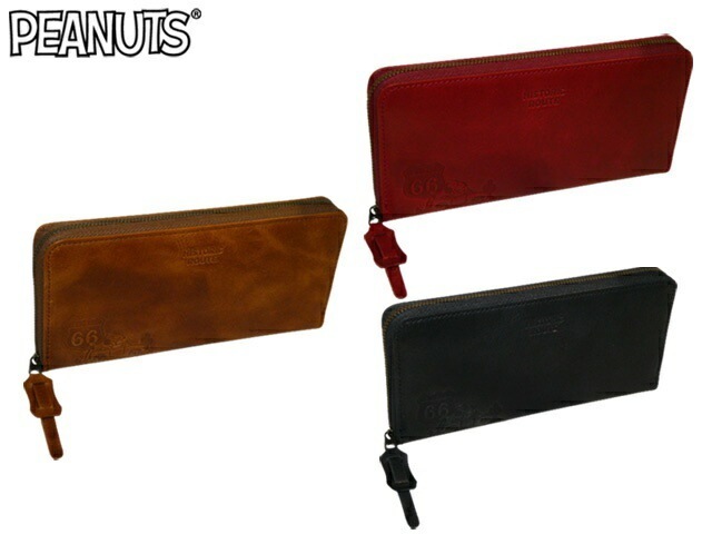 SNOOPY スヌーピー ピーナッツ ラウンドファスナー 束入れ 73117 gemu56