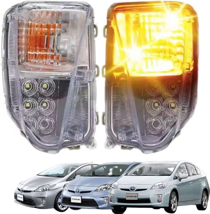 互換品 トヨタ プリウス ZVW 30系 後期 LEDウインカー デイライト 左右セット 汎用 US仕様