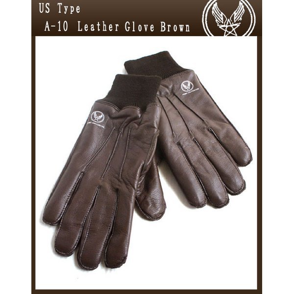 米軍 A‐10レザーグローブ GG033YN ブラウン M [ レプリカ ] 6,686円