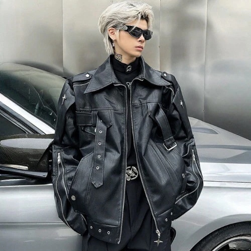 【期間限定】メンズ服 レザージャケット メンズ アウター ライダースジャケット pu ジャケット フーリガンハンサム メンズコート バイク服 カジュアル 百掛け メンズファッション 母の日 5,056円