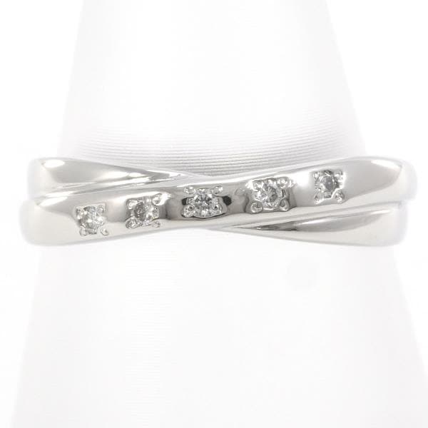 PT900 プラチナ リング 指輪 10号 ダイヤ 0.05 総重量約2.7g ジュエリー 中古 15,660円