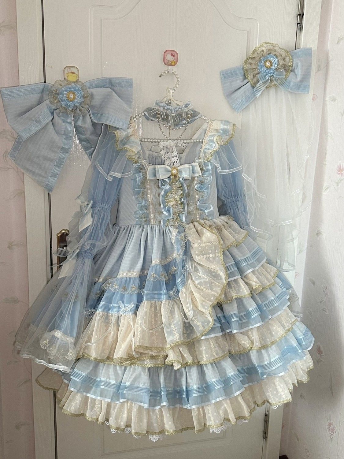 和服コスチュームコスチュームロリータ ミドル丈 ロリガール ロリータスカート レディース コロネーション ワンピース 3.0 ワンピース デイリー
