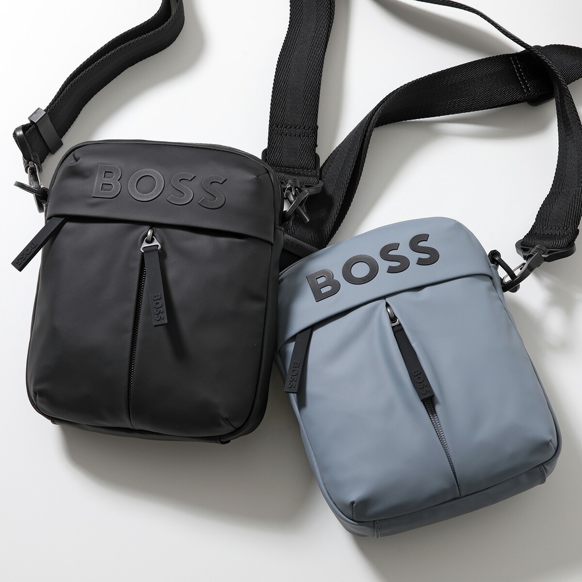 HUGO BOSS ヒューゴボス ショルダーバッグ Stormy_NS_Zip ストーミー 50516893 10252396 メンズ クロスボディ ロゴ 鞄 カラー2色