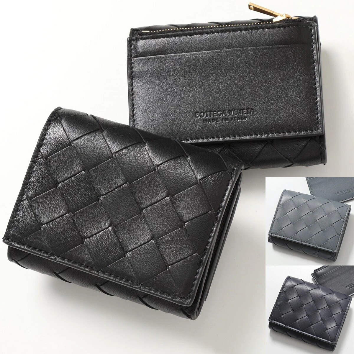 BOTTEGA VENETA ボッテガヴェネタ 三つ折り財布 719424 VCPP2 レディース イントレチャート ミニ財布 コインケース付き カラー3色 719424VCPP28425
