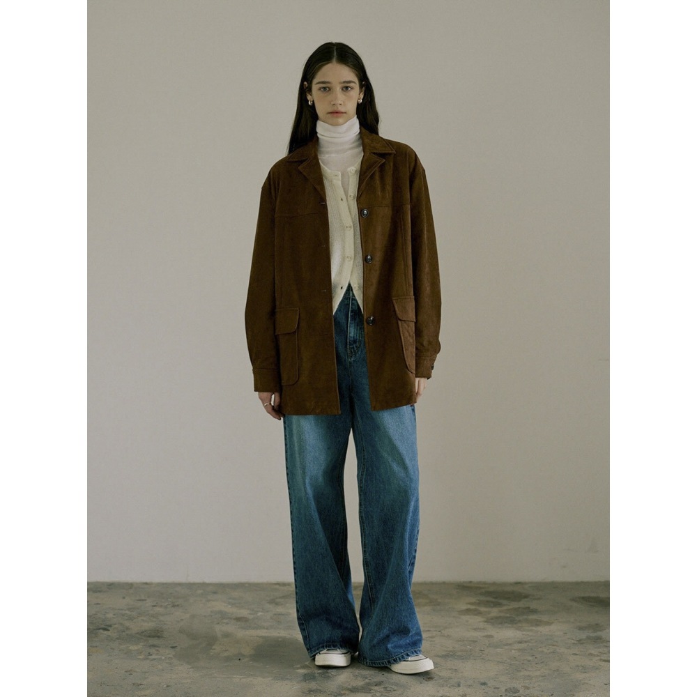 LOVLOV スエードシングルジャケット