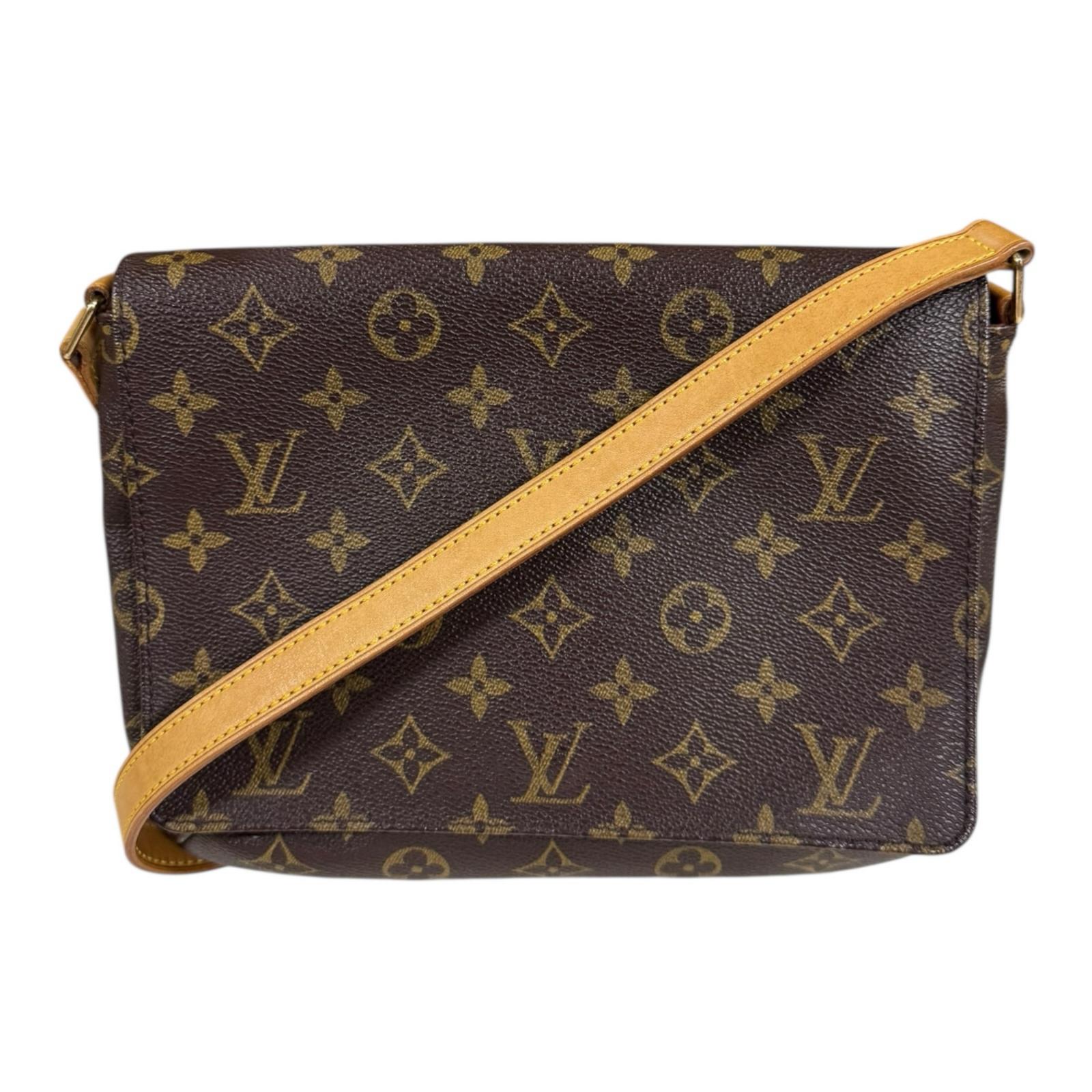 ルイヴィトン ミュゼットタンゴ ショート モノグラム ショルダーバッグ モノグラムキャンバス M51257 ブラウン LOUIS VUITTON 中古