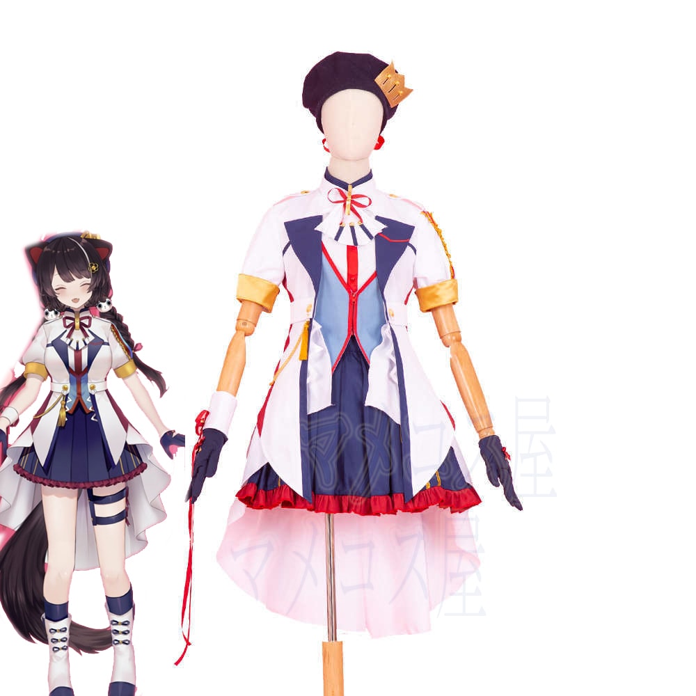 【本日限定】【即納】今だけの特別価格!コスプレ ハロウィン ウィッグ追加可 尻尾 コスプレ衣装 帽子付き 戌亥とこ VTuber バーチャルYouTuber にじさんじ所属 イベ
