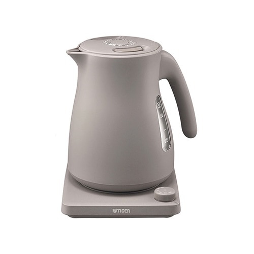 TIGER タイガー PTV-A120-HC 蒸気レス電気ケトル QUICK＆SAFE＋ 1.2L 温度調節機能つき チェスナッツグレー