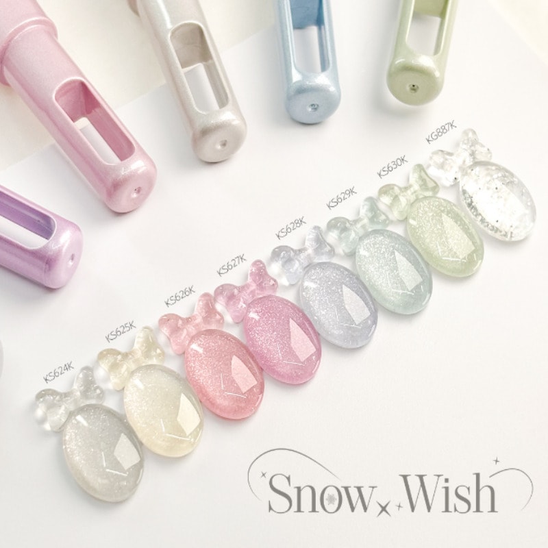 KISS NEWYORK / Snow Wish 8 set / Syrup gel / Glitter gel