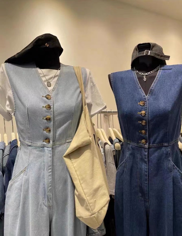 ノースリーブ デニム オールインワン レディース 春 夏 秋 サロペット オーバーオール サロペットパンツ デニムパンツ デニムサロペット カジュアル お洒落 ゆったり 韓国ファッション