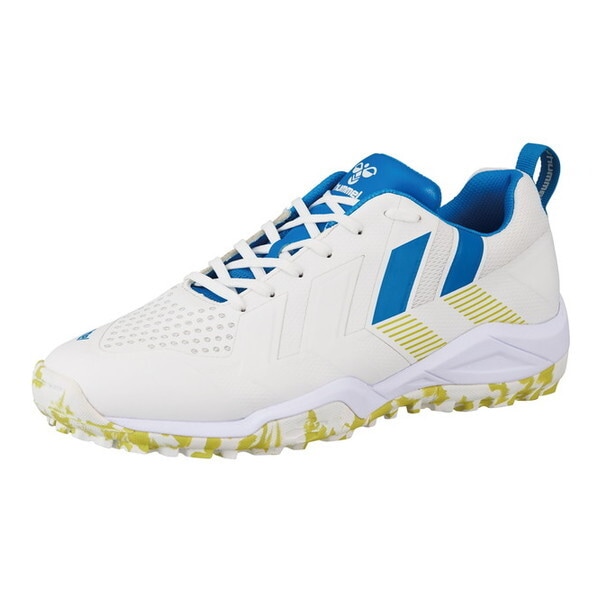 ヒュンメル ハンドボール HAS6019 1032 グランドフライ5 ホワイト×ライムイエロー 23.0cm ハンドボールシューズ