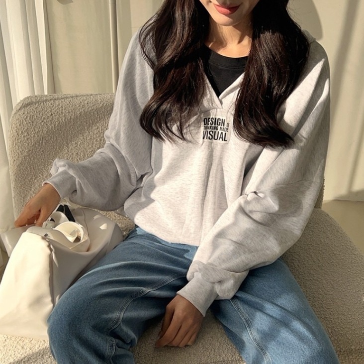 ワンポイント付きトップス ショート丈トレーナー ドルマン袖トップス フード付きトレーナー トップス プルオーバー パーカー トレーナー ショート ショート丈 袖あり 長袖 ドルマンスリーブ Vネック