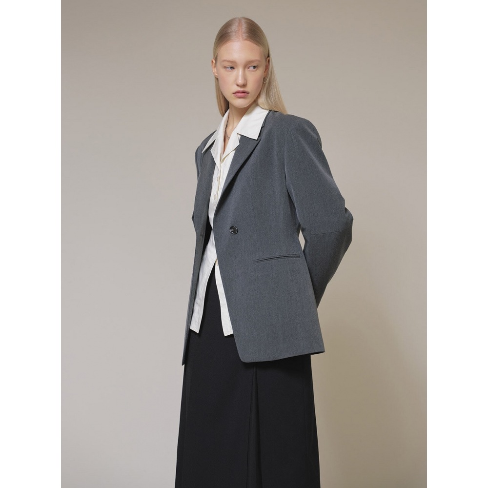 レイヴベーシックワンボタンジャケットグレー VW4SJ005 12