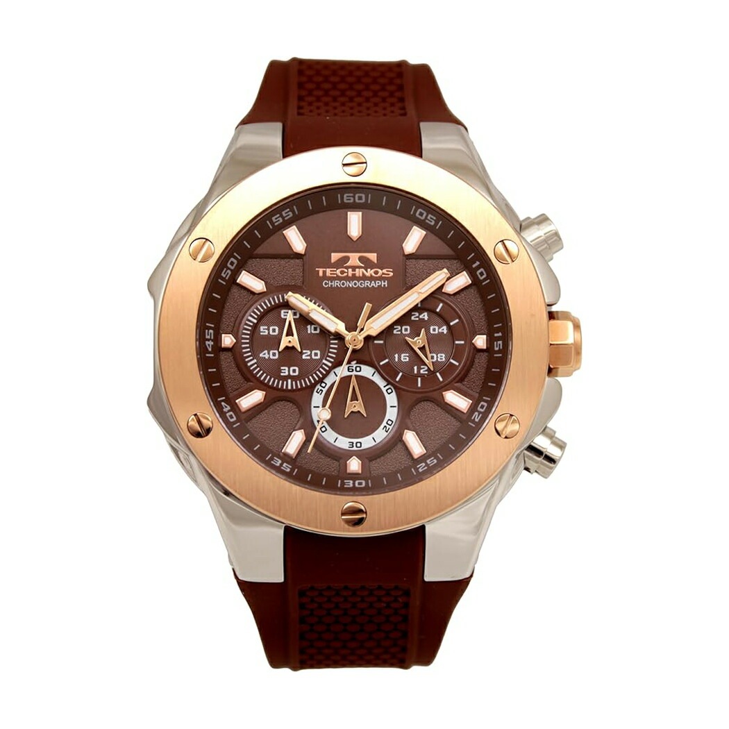 腕時計 T6C22PA メンズ ブラウン ブラウン クロノグラフ 5気圧防水